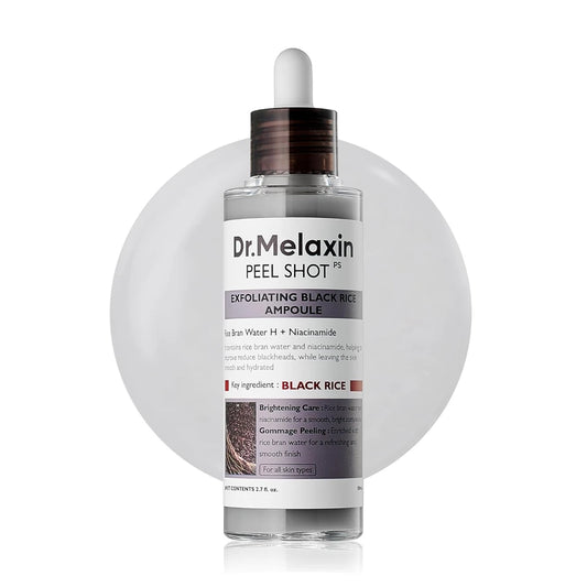 Dr. Melaxin Peel Shot PS | Sérum Coreano Exfoliante con Arroz Negro y Niacinamida para una Piel Radiante