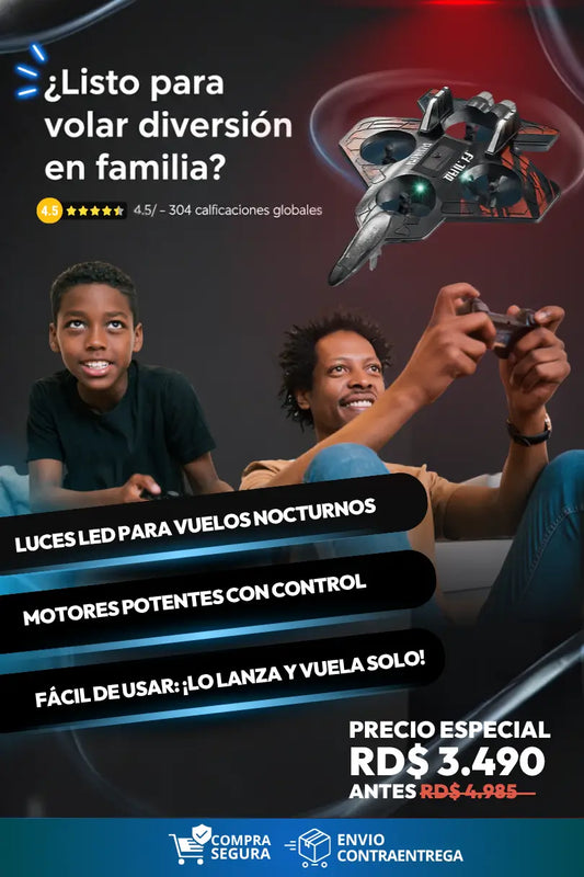 Avión Drone RC - Con Luces LED