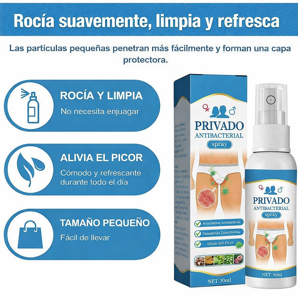 SPRAY PARA MALOS OLORES GENITALES CONTROL PH Y SALIDAS IMPREVISTAS