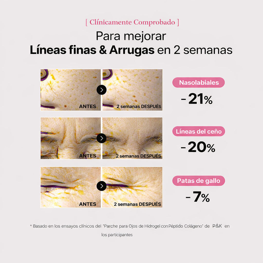 Parche Para Ojeras Con Colageno - 60 parches