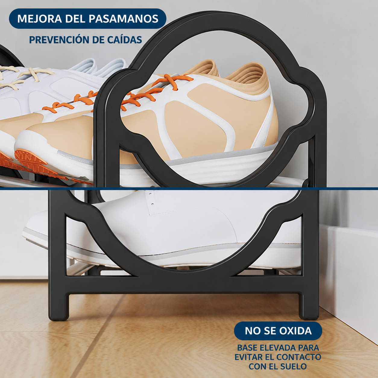 Organizador de zapatos de 4 niveles – ahorra espacio y mantén tu hogar ordenado