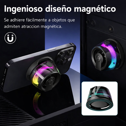 Bocina bluetooth magnética portátil – sonido potente en cualquier lugar