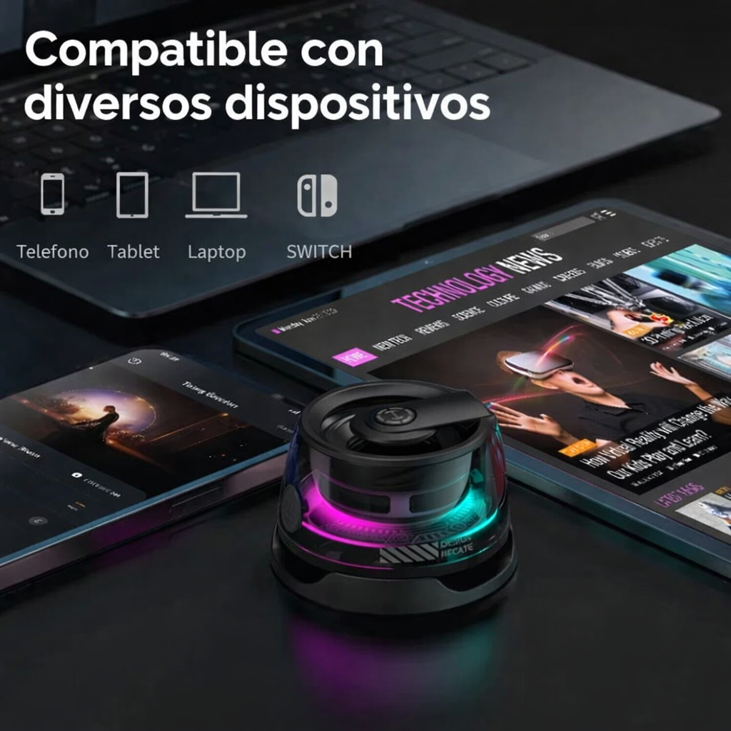 Bocina bluetooth magnética portátil – sonido potente en cualquier lugar