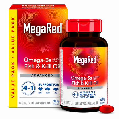 Omega 3 MegaRed Avanzado – Corazón, Cerebro y Articulaciones 80 cápsulas