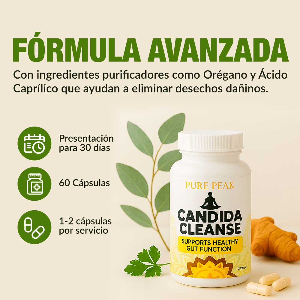 Candida Cleanse – Apoyo para Flora Intestinal y Digestión
