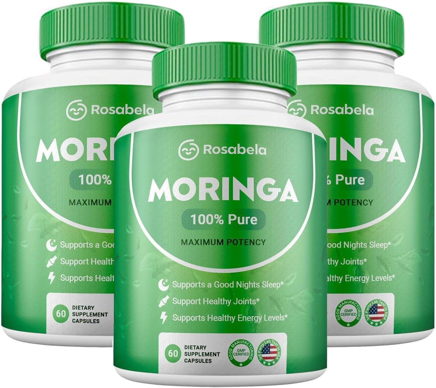 Moringa 100% pura en cápsulas – energía y bienestar natural (60 cápsulas)