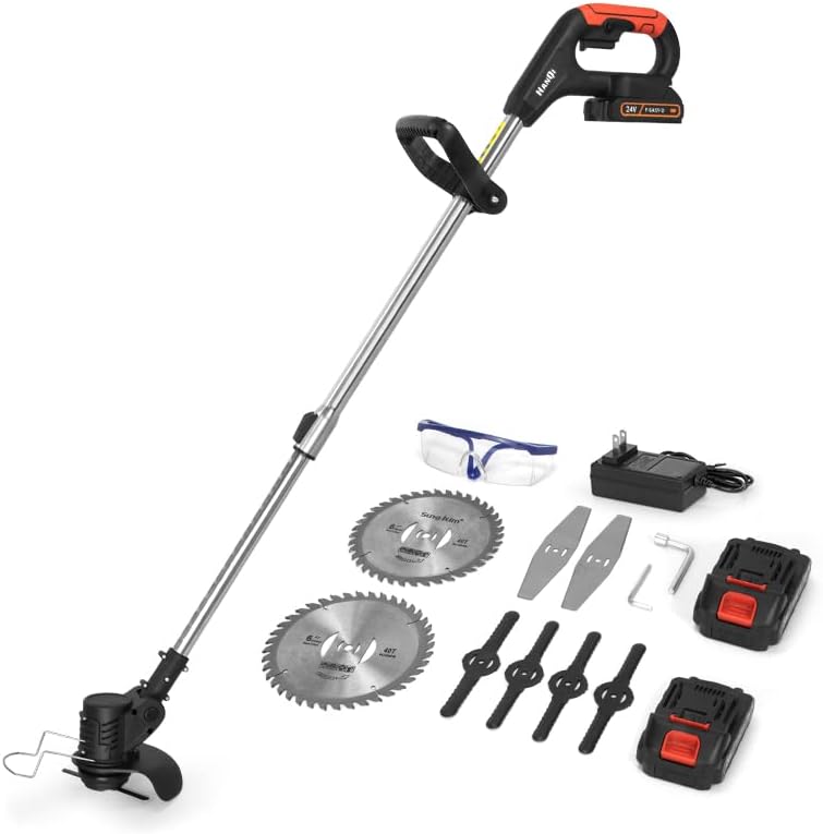 CORTA CESPED ELECTRICO 2 BATERIAS DE 48V 1 DISCOS