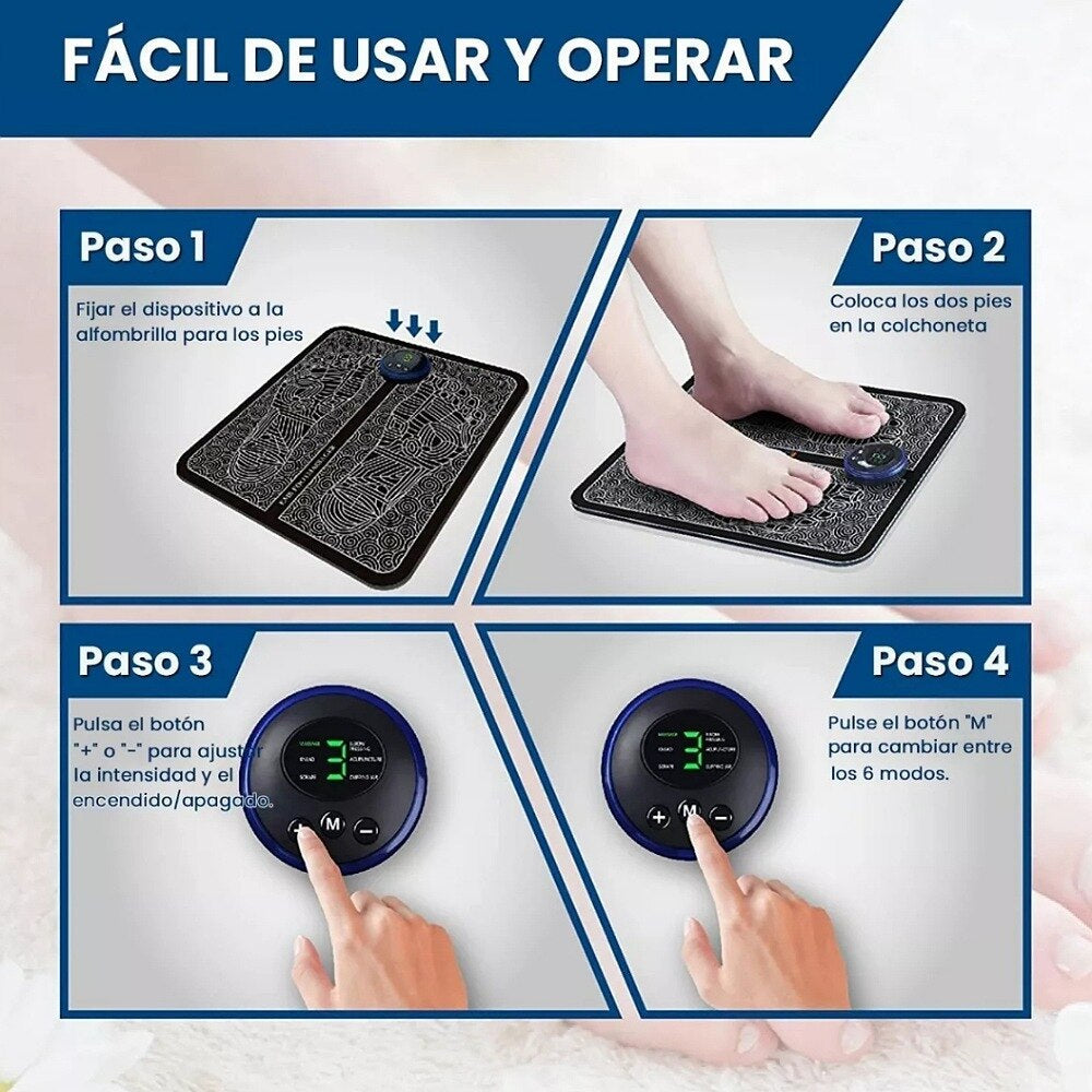 Masajeador de Pies con Estimulación Muscular Eléctrica